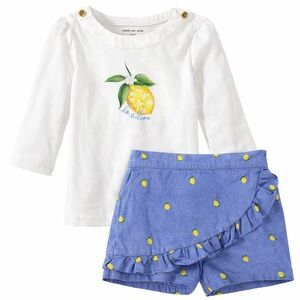Janie and Jack | Lemon Print Top & Skort Set | 4/ 5